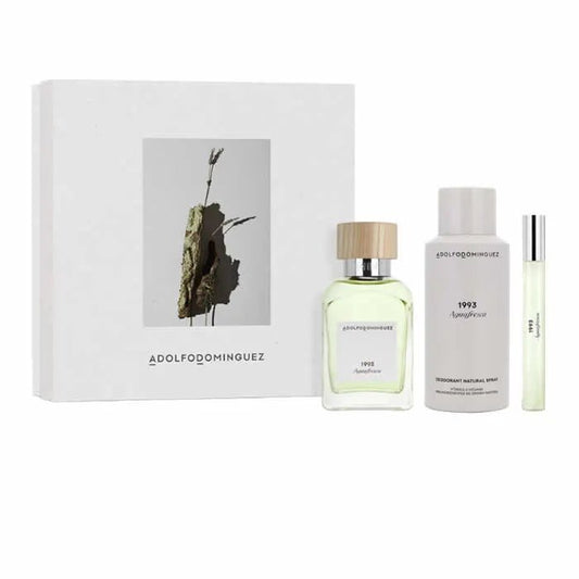 Adolfo Dominguez Agua Fresca Eau de Toilette Spray 120ml Coffret 3 Produits Parfum Homme - Afanaya