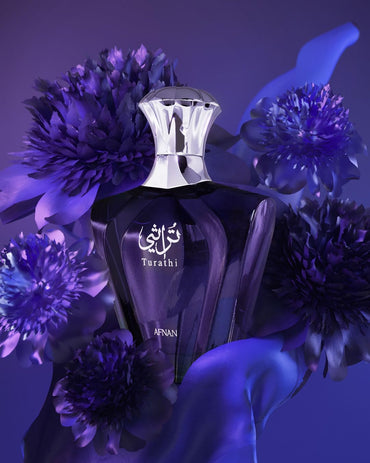 Afnan Turathi Blue Eau De Parfum Men’s Fragrance 90ml Long Lasting Luxury Scent Deluxe.