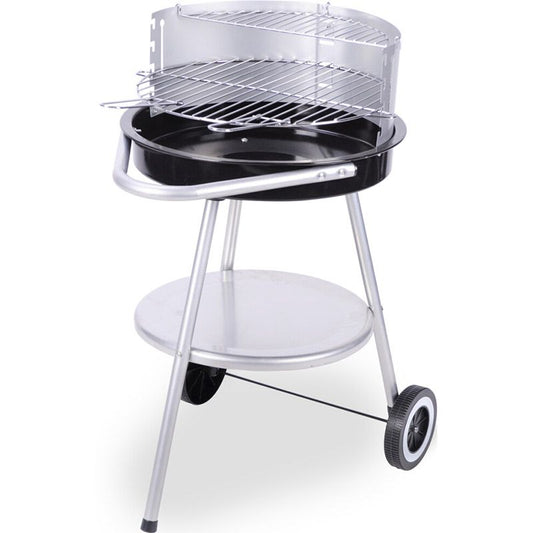 Bbq Barbecue - Halfrond - Met In Hoogte Verstelbaar Grillrooster - Afanaya