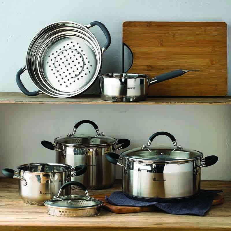 Bergner Masterpro 16 cm Stainless Steel Saucepan – 1.3L Durable Cookware.