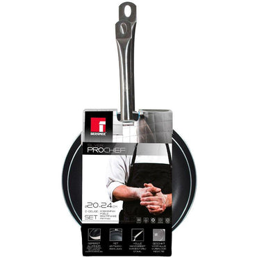 Bergner Prochef Platinum 2-Piece Nonstick Frying Pan Set.