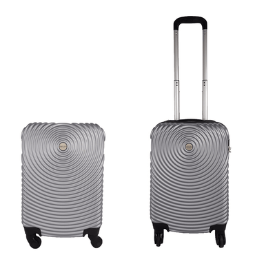 Ceruzo Cabin - Size Suitcase Lightweight 51.5 cm Hand Luggage – Grey - Afanaya