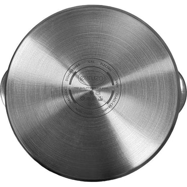 Stainless Steel Cooking Pot – 6.3 Liter Capacity.