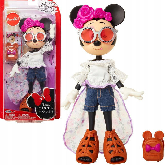 Disney Minnie Mouse Floral Festival Doll – Gift for Girls.