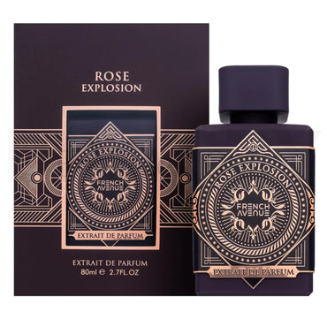 French Avenue Rose Explosion Extrait de Parfum Unisex – Intense Rose Oud Fragrance 80ml