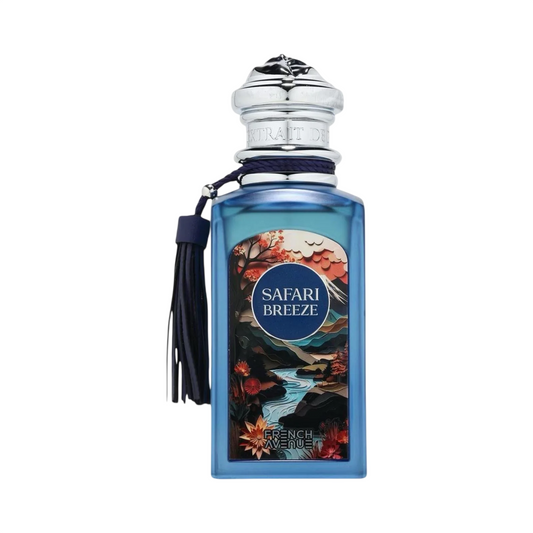 French Avenue Safari Breeze Extrait de Parfum Unisex – Fresh Green Woody Fragrance 100ml