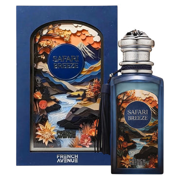 French Avenue Safari Breeze Extrait de Parfum Unisex – Fresh Green Woody Fragrance 100ml
