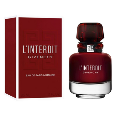 Givenchy L'Interdit Rouge Eau de Parfum pour Femme 35 ml – Parfum Luxueux et Audacieux