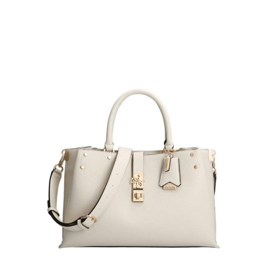 Guess Albury Handtasche aus Kunstleder für Damen in Weiß — Luxuriöse Designertasche (31,5x22x13,5 cm)