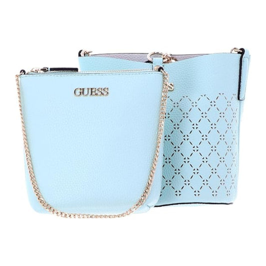 Guess Amara Surf Blue Handtasche — Luxuriöse Kunstledertasche für Damen