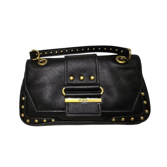 Guess, Belle, Kunstleder, Gürtel, Magnetverschluss, Textil-Umhängetasche, Schwarz, VG774421, 29 x 15 x 4 cm, Für Frauen