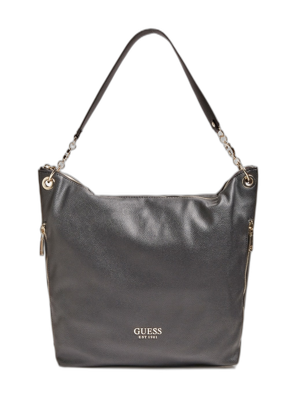 Guess, G Chain, Textiltasche, Schwarz, Für Damen