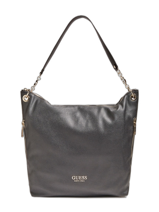 Guess, G Chain, Textiltasche, Schwarz, Für Damen