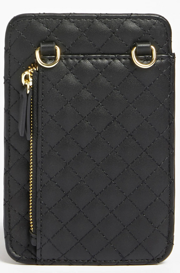 Guess Women's Phone Pouch Black Polyurethane 16.5x3x11cm PW1510P2301.
