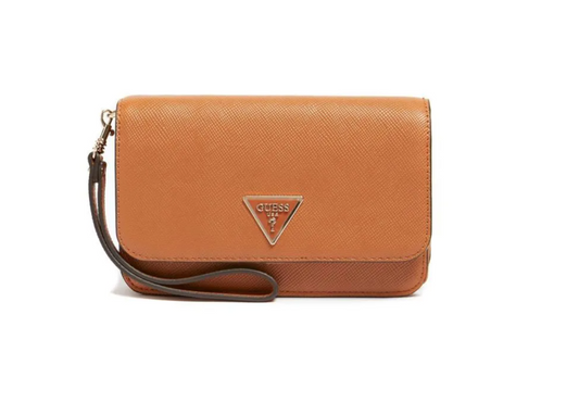 Guess Laurel Phone Organizer Bag Light Cognac – Crossbody für Damen