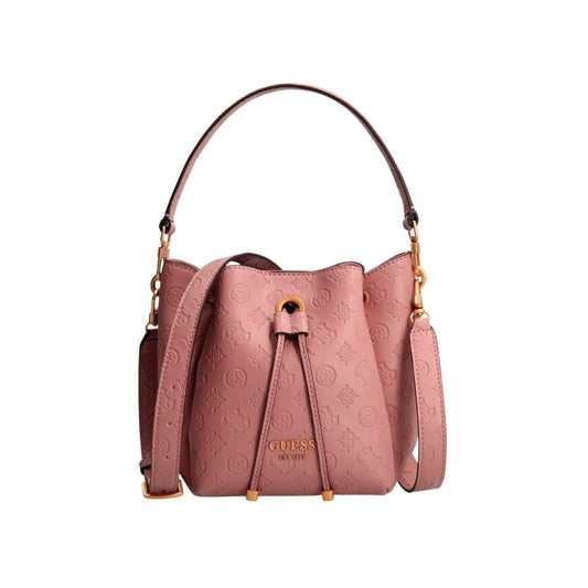 Guess Zanelle Biscuit Handbag for Women — Luxury Synthetic Fabric Designer Bag.