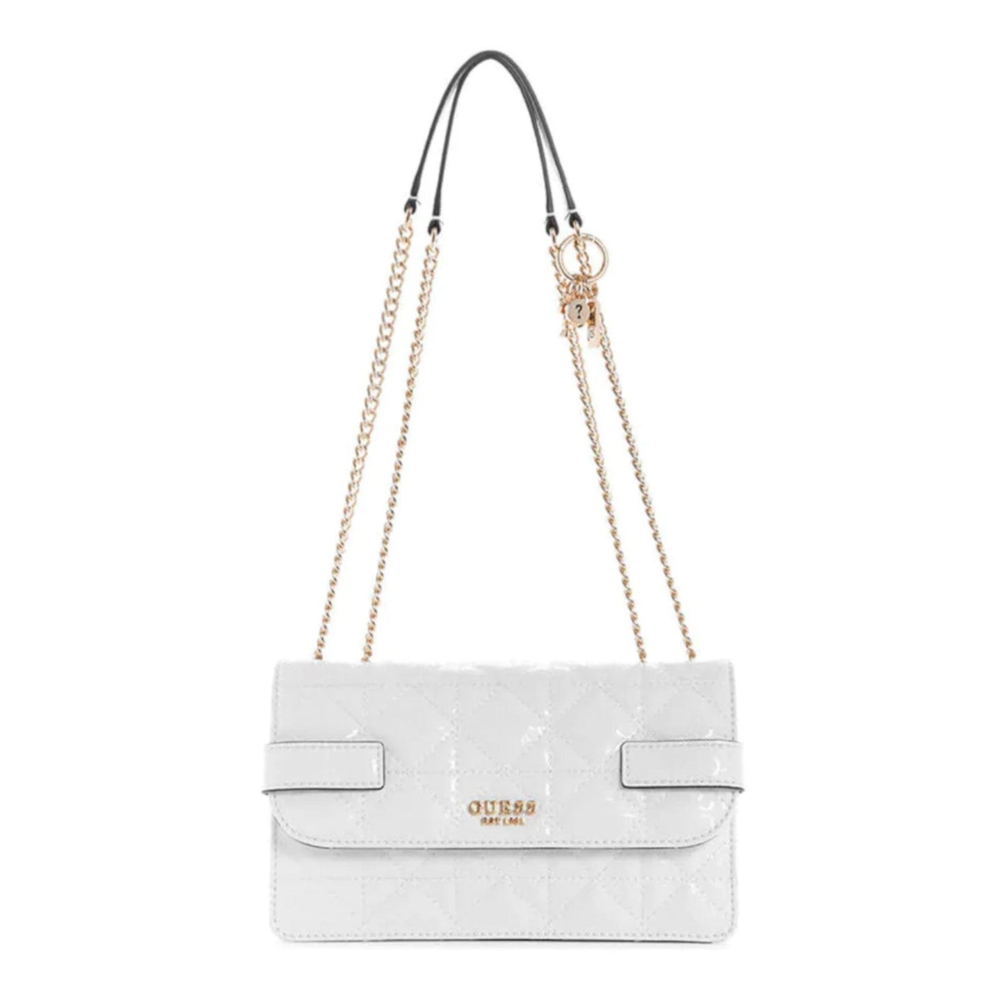 Guess Malia White Handbag — Luxury Synthetic Leather Bag for Women (25x15x9 cm).