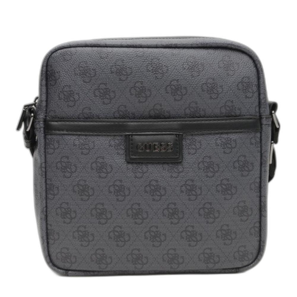 Guess, Vezzola, Document Holder, Textile Crossbody Bag, Black, For Women.