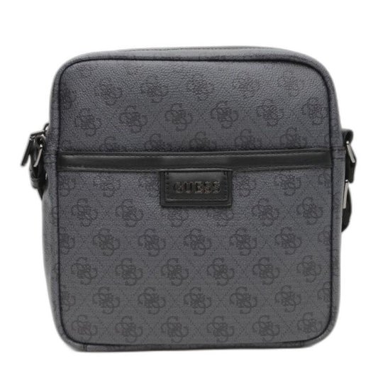 Guess, Vezzola, Document Holder, Textile Crossbody Bag, Black, For Women.