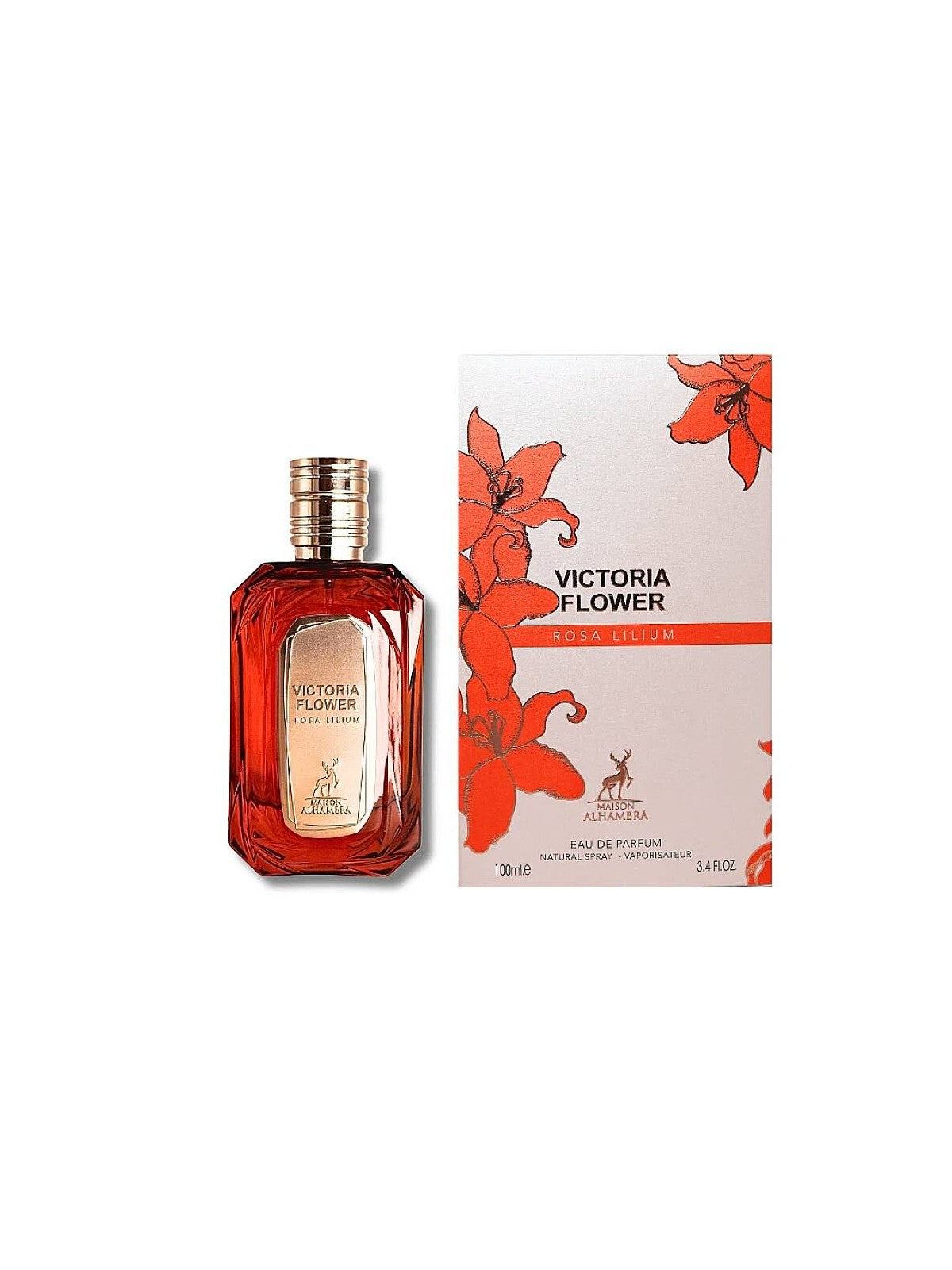 Lattafa Victoria Flower Rosa Lilium Eau de Parfum für Damen Blumiger Duft 100 ml