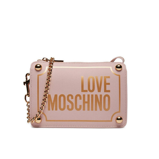 Love Moschino Shoulder Bag With Elegant Etagere Design High Quality Craftsmanship.