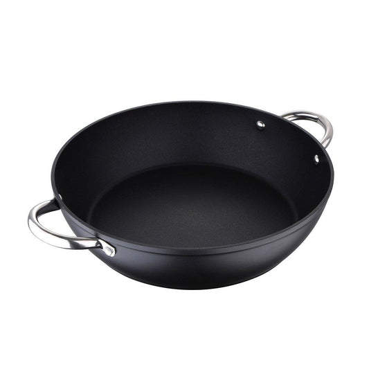 Masterpro 32cm Nonstick Paella Pan for Induction Cooking.