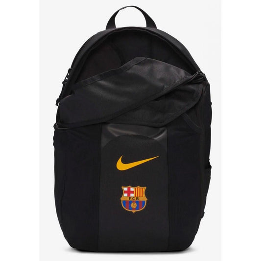 Nike FC Barcelona Backpack FB2890 010 Black With Rain Cover For School And Travel.