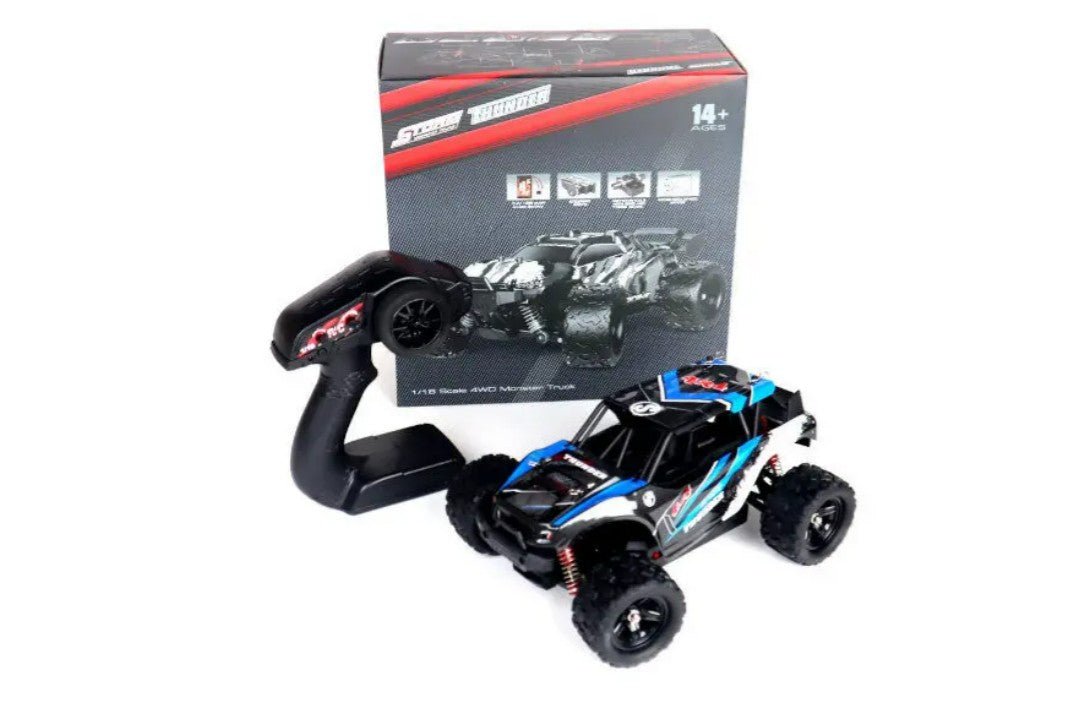 Thunder 312 1 18 Scale Remote Control RC Monster Truck 4WD Off Road 2 4 GHz With Lights.