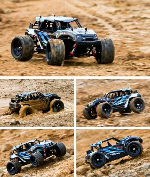 Remote Control 2.4GHz Buggy RC Fast Off - Road 36km/h with Lights 1:18 4WD - Afanaya