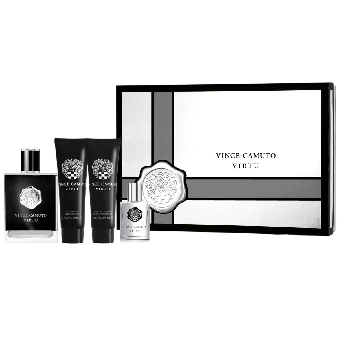 Vince Camuto Virtu Perfume Gift Set for Men, 4 Pieces – product image