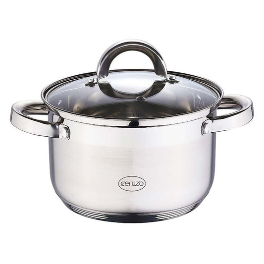 Durable 3.6L Stainless Steel Cooking Pot, All Heat Sources.