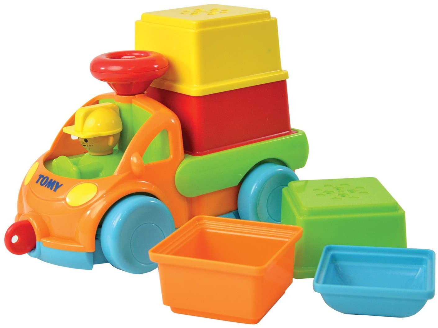 Tomy Toomies Cars Playset Jouet à empiler avec sons – Garçons 18+ mois