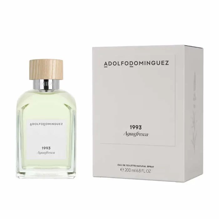 Adolfo Dominguez Agua Fresca Eau de Toilette Spray Parfum Homme Frais Classique 200ml - Afanaya