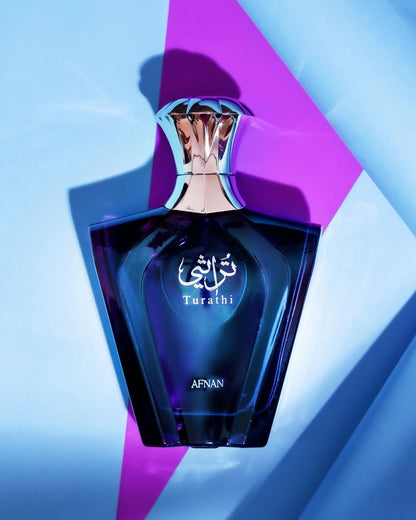 Afnan Turathi Blue Eau de Parfum Spray – 90 ml Men’s Fragrance - Afanaya