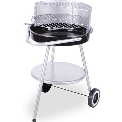 Bbq Barbecue - Halfrond - Met In Hoogte Verstelbaar Grillrooster - Afanaya