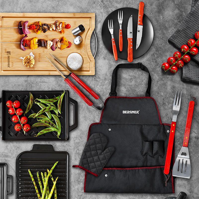 Bergner Bbq Accessoires - Geschenkset - 7 - Delig - Afanaya