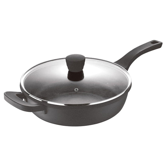 Retro Induction Deep Frying Pan - 28cm Diameter, 3.9L Capacity.