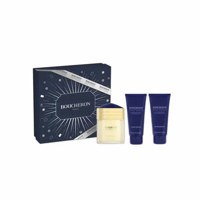 Boucheron Homme Eau De Parfum Vaporisateur 100ml Coffret 3 Produits - Afanaya