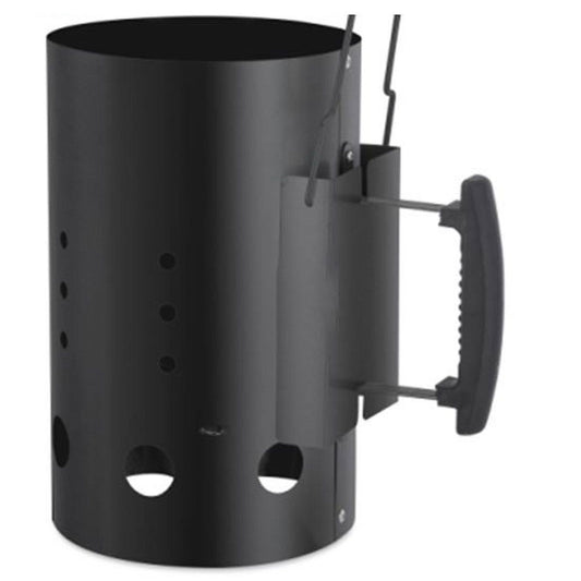 Brikettenstarter Xl Met Hitteschild - Luxe Uitvoering - Zwart - Afanaya