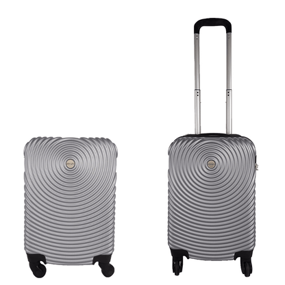 Ceruzo Cabin - Size Suitcase Lightweight 51.5 cm Hand Luggage – Grey - Afanaya