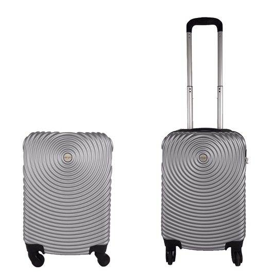 Ceruzo Cabin - Size Suitcase Lightweight 51.5 cm Hand Luggage – Grey - Afanaya