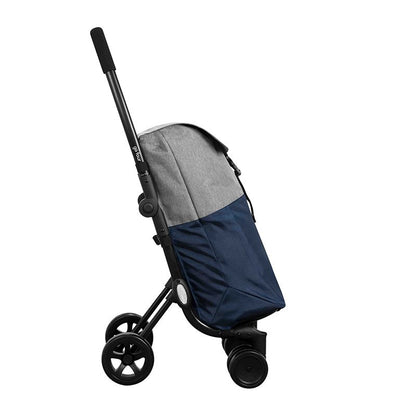 Ceruzo Go Four Grocery Trolley by Playmarket – 43.5 Liter – Blue/Grey - Afanaya