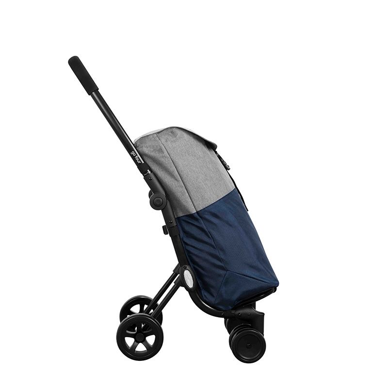 Ceruzo Go Four Grocery Trolley by Playmarket – 43.5 Liter – Blue/Grey - Afanaya