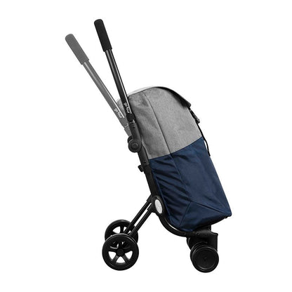 Ceruzo Go Four Grocery Trolley by Playmarket – 43.5 Liter – Blue/Grey - Afanaya
