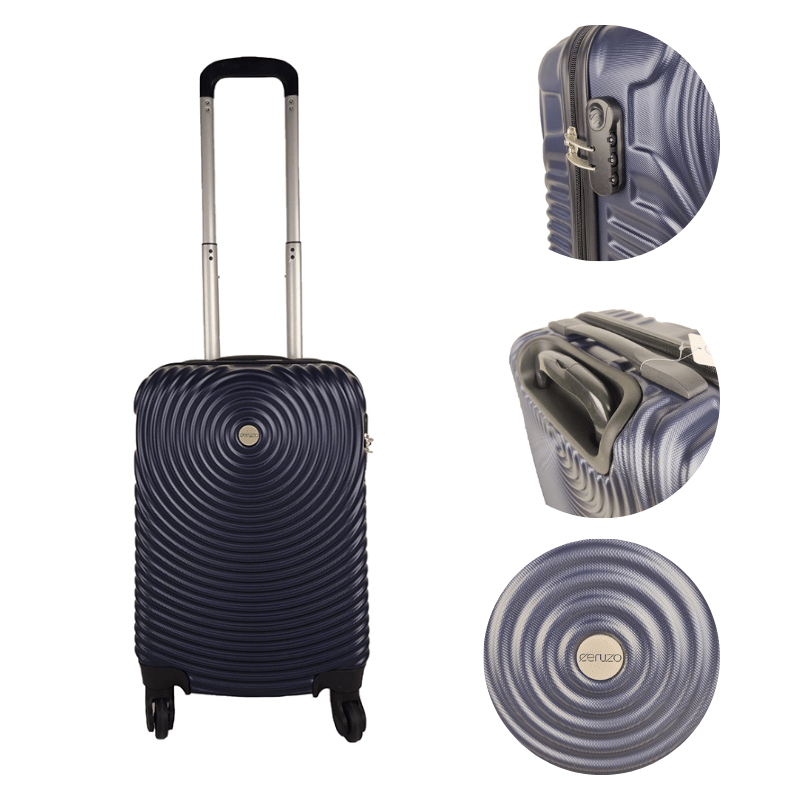 Ceruzo Handbagage Koffer - 51.5 Cm - Blauw - Afanaya