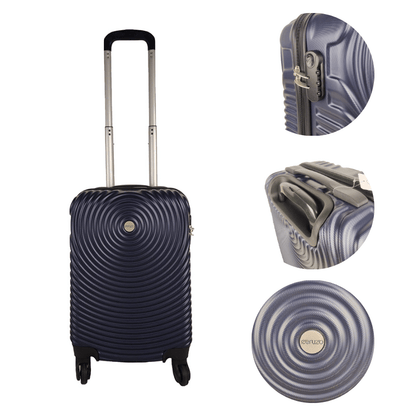 Ceruzo Handbagage Koffer - 51.5 Cm - Blauw - Afanaya