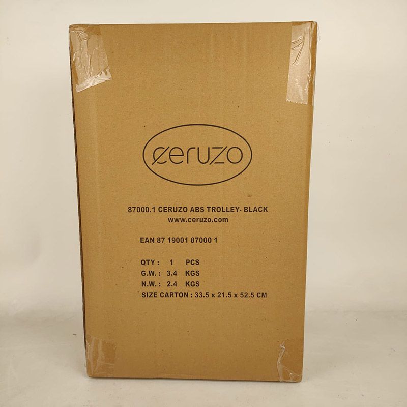 Ceruzo Handbagage Koffer - 51.5 Cm - Zwart - Afanaya