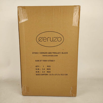 Ceruzo Handbagage Koffer - 51.5 Cm - Zwart - Afanaya
