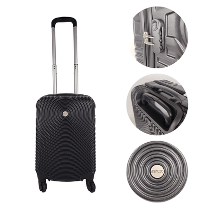 Ceruzo Handbagage Koffer - 51.5 Cm - Zwart - Afanaya
