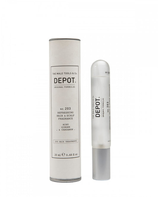 Depot, 200 Hair Treatments Nr. 203, Haar-Duftspray, Für Männer, Minze, Ingwer & Kardamom, 20 ml